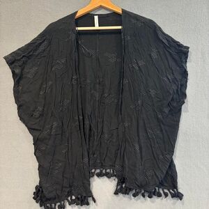 francesca’s black cardigan
